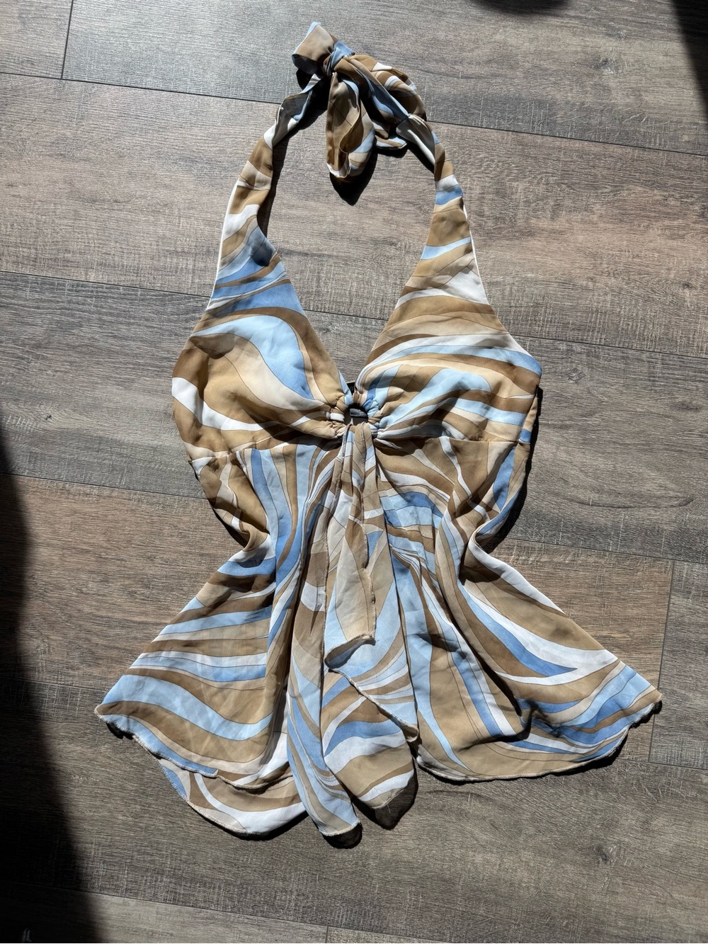 Misdemeanor Y2K Vintage Swirl Fairy Halter Top